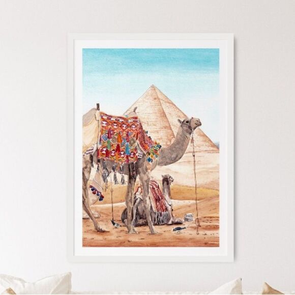 Egypt Pyramids Art Print - Picture 2 of 5